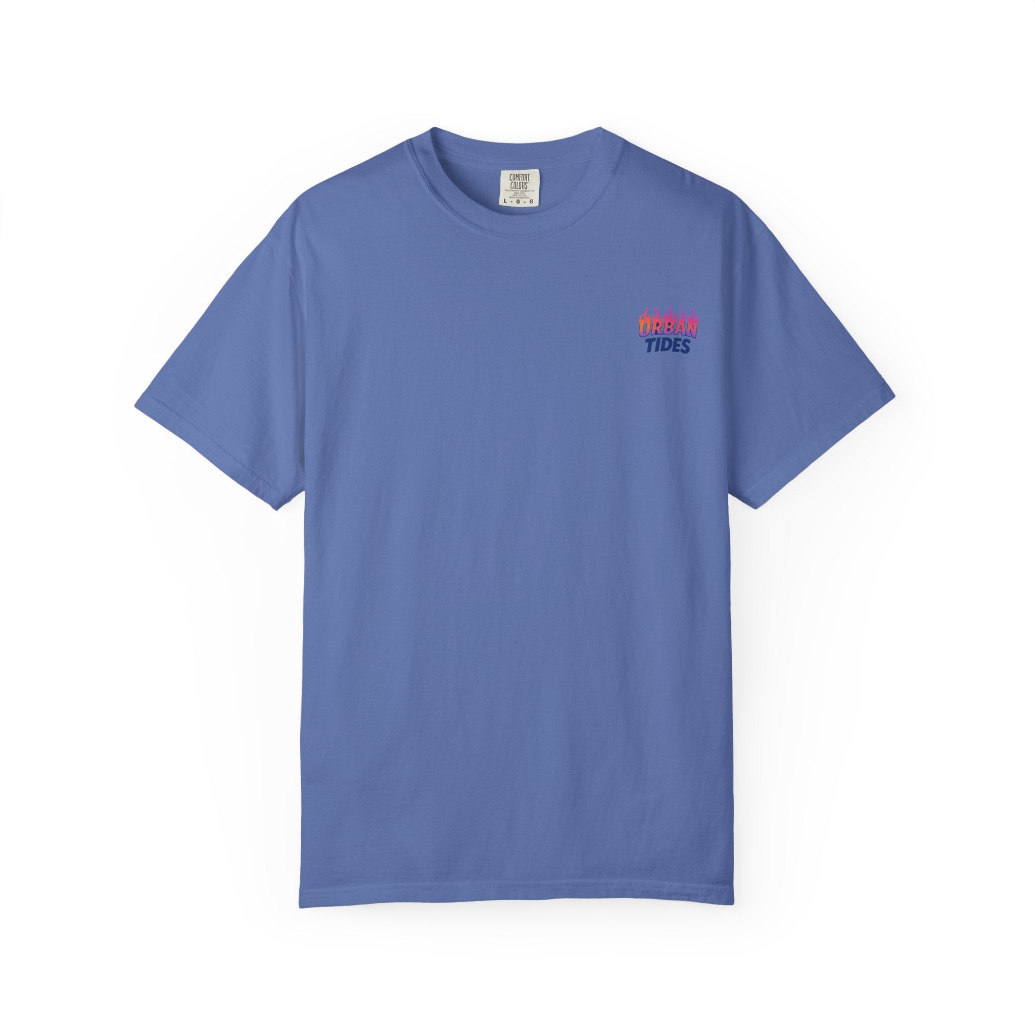 Urban Tides sunset flames Garment-Dyed T-Shirt for Casual Vibes, Unisex Wear, Graphic Tee, Gift for Friends, Comfortable Everyday Style