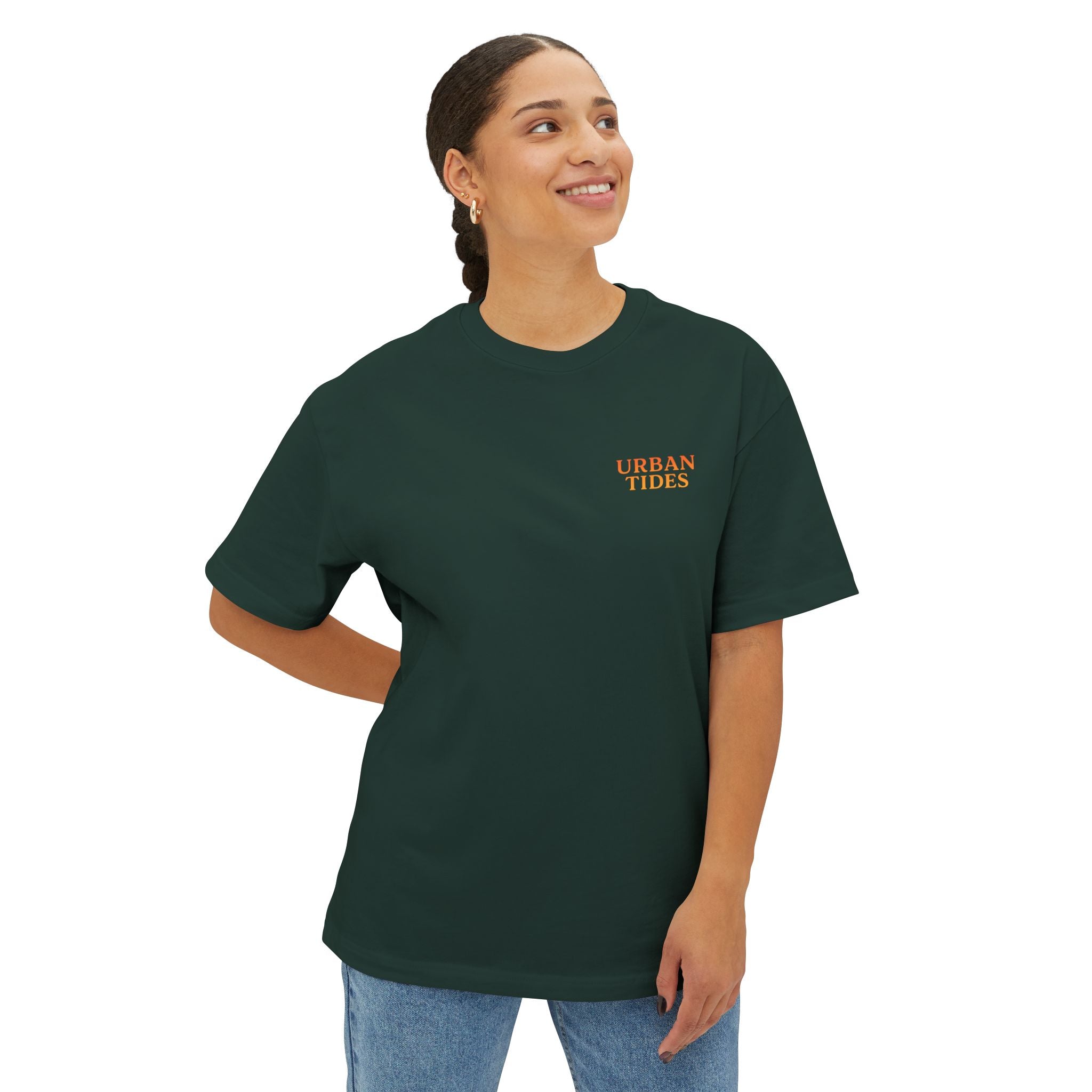 Urban Tides Unisex Oversized Boxy Tee - Casual Streetwear, Summer Vibes, Gifts for Him/Her, Trendy Graphic Tee, Stylish Everyday Wear