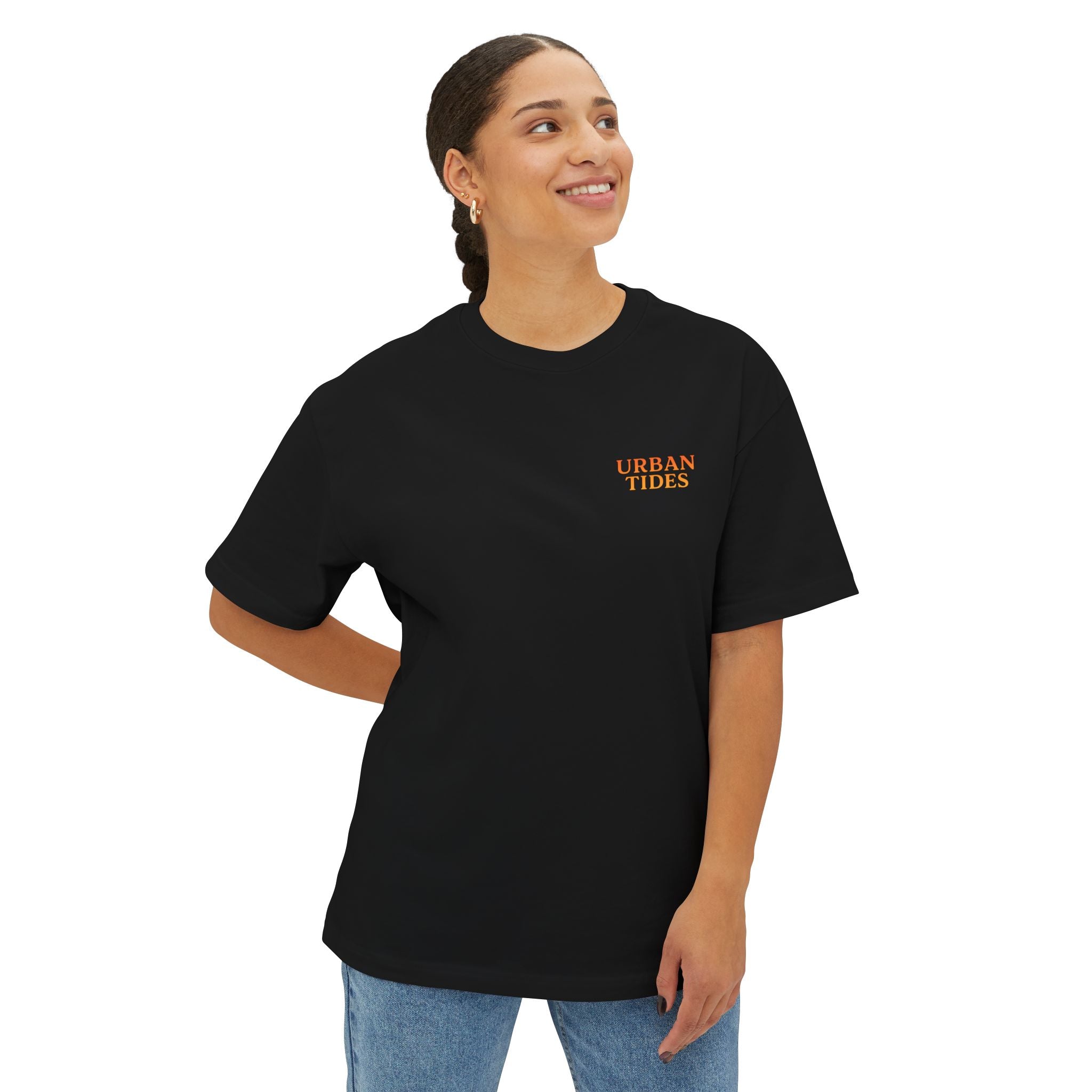 Urban Tides Unisex Oversized Boxy Tee - Casual Streetwear, Summer Vibes, Gifts for Him/Her, Trendy Graphic Tee, Stylish Everyday Wear