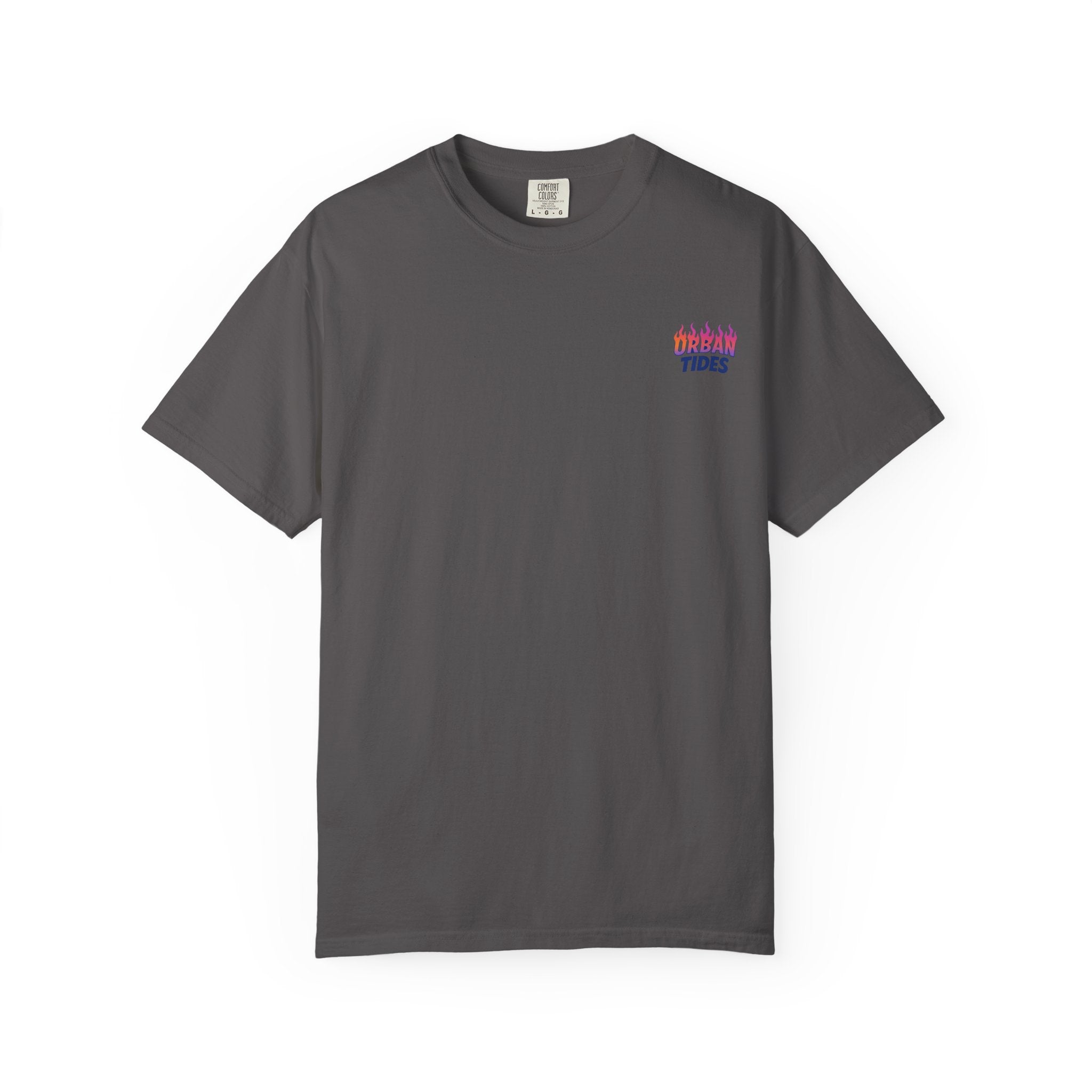 Urban Tides sunset flames Garment-Dyed T-Shirt for Casual Vibes, Unisex Wear, Graphic Tee, Gift for Friends, Comfortable Everyday Style