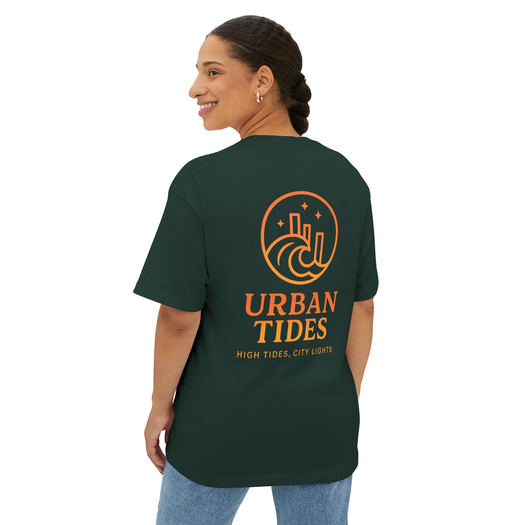 Urban Tides Unisex Oversized Boxy Tee - Casual Streetwear, Summer Vibes, Gifts for Him/Her, Trendy Graphic Tee, Stylish Everyday Wear