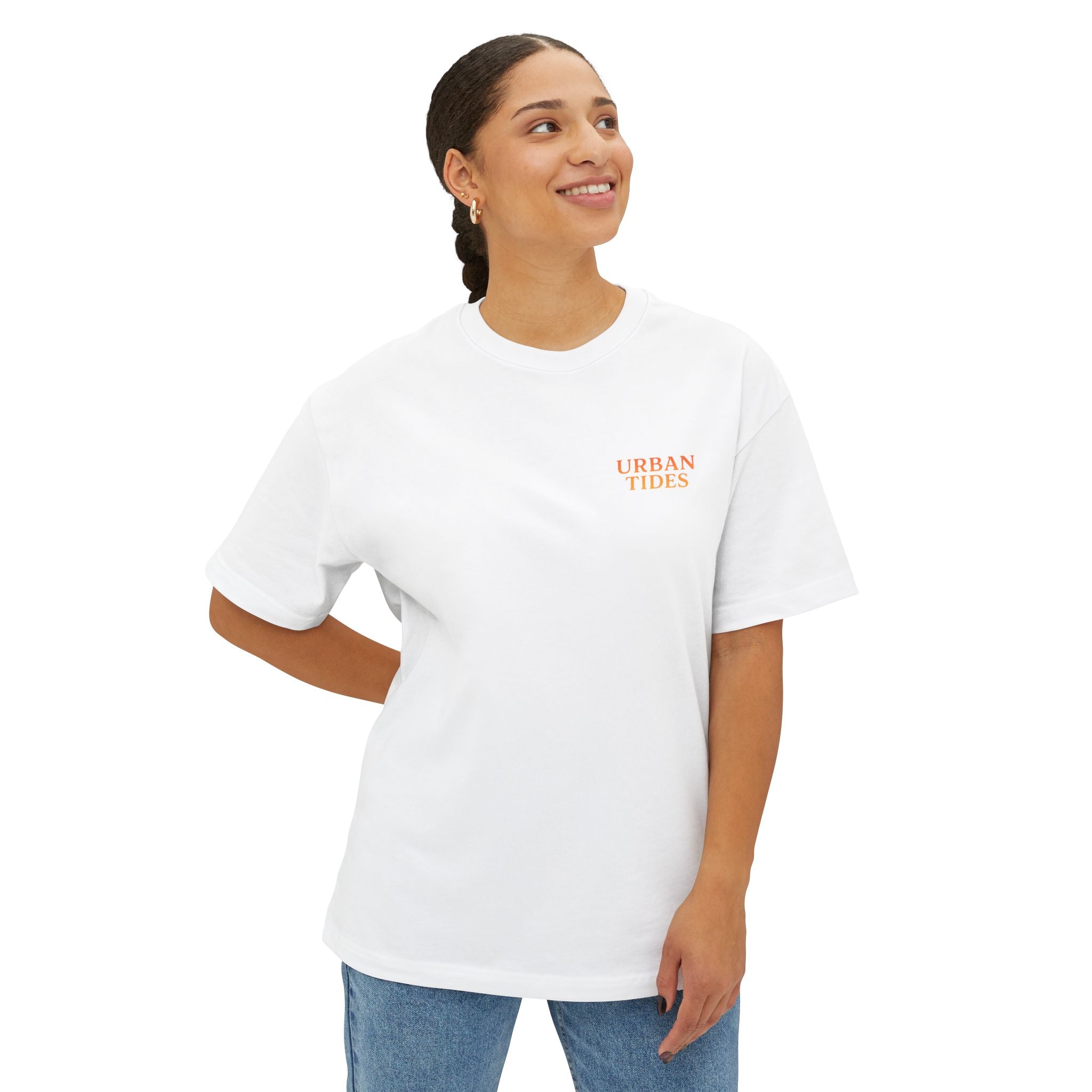 Urban Tides Unisex Oversized Boxy Tee - Casual Streetwear, Summer Vibes, Gifts for Him/Her, Trendy Graphic Tee, Stylish Everyday Wear