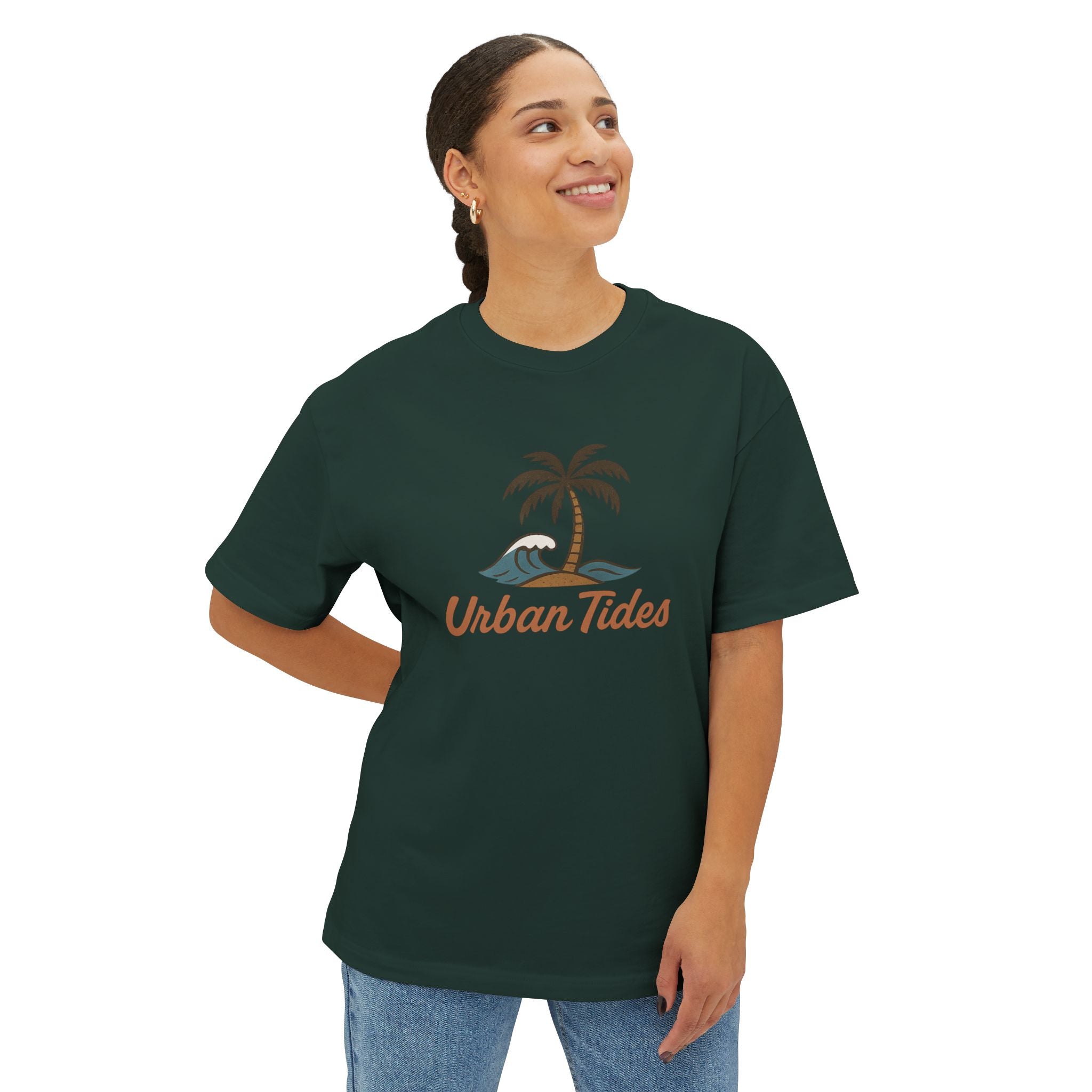 Urban Tides Oversized Tee - Beach Vibes, Summer Casual Wear, Unisex Graphic T-Shirt, Vacation Styles, Gift for Nature Lovers